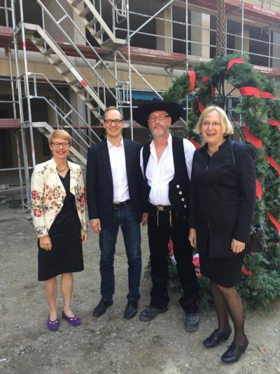 Richtfest der neuen Mittelpunktsbibliothek am Leopoldplatz