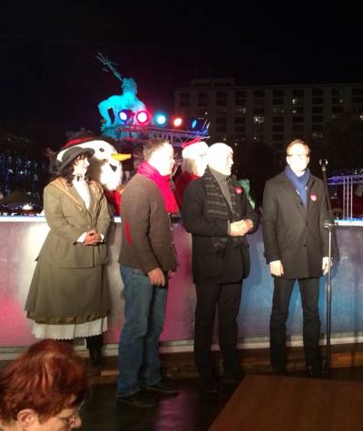 Erffnung des Weihnachtsmarktes am Roten Rathaus