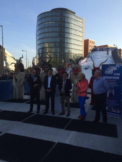 Erffnung der Winterwelt am Potsdamer Platz