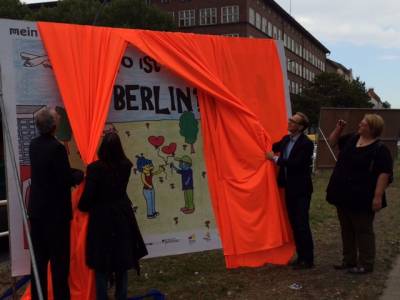 Erffnung der Open-air Galerie auf der Mllerstrae 