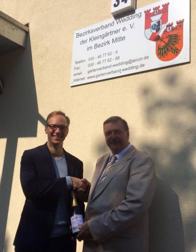 Der Bezirksverband der Kleingrtner Wedding feiert 90jhriges Bestehen - Gratulation